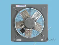 هواکش صنعتی دمنده مدل پروانه استیل با توری محافظ جلو (تک‌فاز)