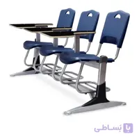 صندلی دانشجویی فایبرگلاس سه نفره شیدکو