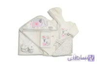 ست حوله پنج تکه رزبرن مدل FAMILY LOVE-GIRL
