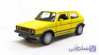 ماشین اسباب بازی فولکس گلف (VOLKSWAGEN GOLF I GTI BY WELLY) زرد