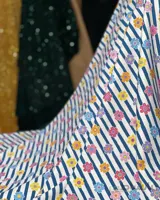 کرپ مازراتی گلدار جدید
