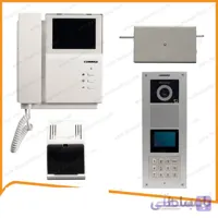 پکیج کامل آیفون تصویری کوماکس مدل 4pnc با پنل DRCnuC RFID