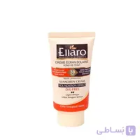 کرم ضد افتاب رنگی الارو فاقد چربی اس پی اف 30 بژ روشن حجم 40 میلی لیتر