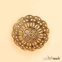 کاسه برنجی میناکاری مدل سبدی