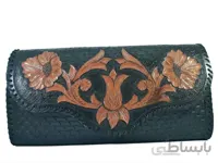 کیف دستی مجلسی چرم زنانه حکاکی شده کد ۱۰۱۴۸۵