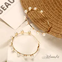 گوشواره حلقه ای مرواریدی