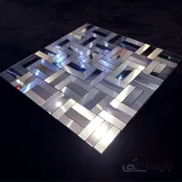 تایل بین کابینتی نقره ای براق و مات R1083