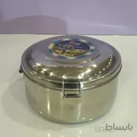 ظرف غذا استیل گرد 2طبقه چین