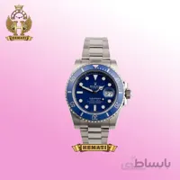 ساعت مردانه رولکس ساب مارینر Rolex submariner rosb102 نقره ای(صفحه آبی)