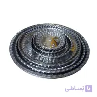 سینی استیل گرد کنگره ای