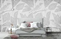پوستر دیواری برگ و پرنده W10028900