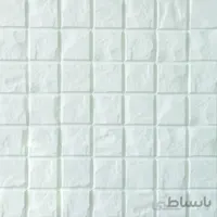 موزاییک پلیمری طرح کوبیک 43 43 سفید