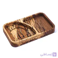 ظرف سرو چوبی دو تکه (چوب راش مازندران)