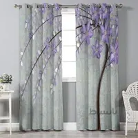 پرده پانچی شکوفه مدل pl2837