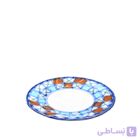 نعلبکی تکی چینی میبد مروارید طرح شطرنجی