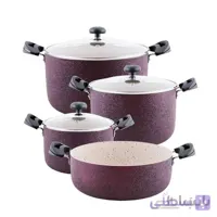 سرویس قابلمه و ماهیتابه 7 پارچه سلتیک مدل 7PC ا 7-piece Celtic pot and frying pan set, model 7PC