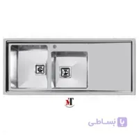 سینک ظرفشویی توکار اخوان ا Akhavan Double Bowl Sink 600
