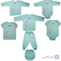 ست لباس راحتی نوزادی بی بی سان مدل جیب دار