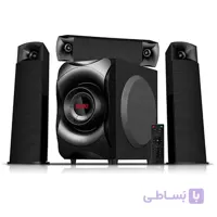 پخش کننده موسیقی و اسپیکر 4 تکه کامپیوتر و لپ تاپ تسکو مدل TS 2184 ا TSCO 4 Parts Music Player and Speaker Set - TS 2184
