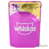 پوچ گربه ویسکاس مدل Chicken طعم مرغ در ژله وزن 100 گرم ا Whiskas Chicken In Jelly Wet Food for Adult Cat 100g