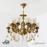 لوستر آویز پنج شاخه ده شعله کد 3413