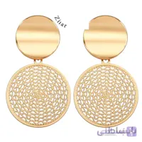 گوشواره میخی دایره ای حصیری