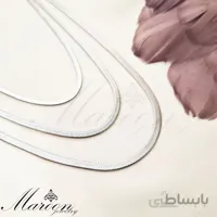 گردنبند سه لاین هرینگبون نقره ای مارون CN186