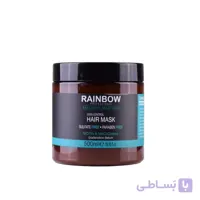 ماسک مو فاقد سولفات رینبو حاوی بیوتن و ماکادمیا حجم 500 میل Rainbow Macadamia hair mask