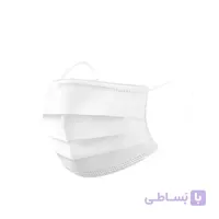 ماسک سه لایه کشدار دایا سفید ملتبلون دار بسته ۵۰ عددی ا Daya multiblon stretch 3-layer mask white 50 piece