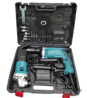 پک دو قلوی دریل و مینی فرز ماکیتا مدل 9555N ا Makita twin drill pack and mini milling machine