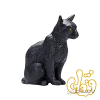 گربه نشسته سیاه Cat Sitting Black 387372