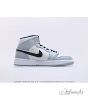 کفش بسکتبال زنانه نایک Air Jordan 1 Mid Light Smoke Grey
