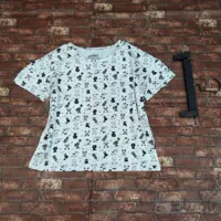 کراپ زنانه طرح داگ s ا T.shirt