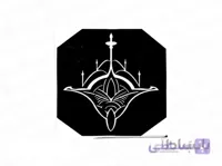 شابلون حنا طرح گل هندی آلیرکا 10691
