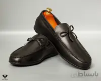 کفش کالج چرم بند پاپیونی دور کفش بند دوخت شده kk118