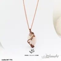 گردنبند زنانه سنگ رز کوارتز NT-775