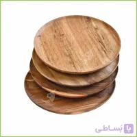 بشقاب چوبی گرد قطر ۲۰ کد ۱۰۱۴۷۳