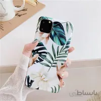 قاب ایفون اپل گل و برگ استوایی + پاپ سوکت رایگان