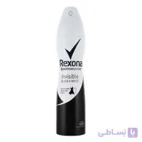 اسپری ضد تعریق زنانه بلک اند وایت رکسونا ا Deo Woman Invisible Black White 48H 150 ml REXONA