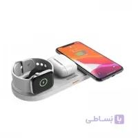 شارژر بی سيم Porodo مدل FWCH001-Bk ا Porodo 4 in 1 Slim Charging Base