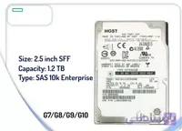 هارد سرور هیتاچی HGST 1.2TB SAS 10k مدل HVC101212CSS600