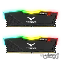 رم کامپیوتر DDR4 دو کاناله 3200 مگاهرتز CL16 تیم گروپ مدل DELTA RGB ظرفیت 32 گیگابایت