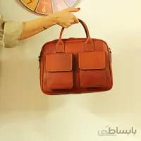 کیف چرم اداری زنانه (سایز متوسط) ا Women's office leather bag (medium size)