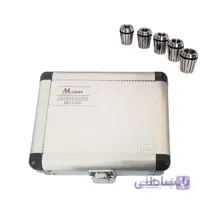 ست 11 عددی فشنگی فنری کولت ER32 دارای سایز های 3 تا 20 میلیمتر به همراه جعبه فلزی محافظ ا 11 pcs ER32 collet chuck