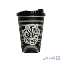 لیوان کافی درب دار پلاستیکی کد 24K-10