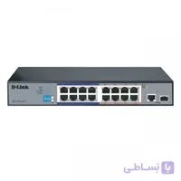 سوییچ 16 پورت +PoE نظارتی دی لینک مدل DES-F1016P-E
