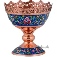 آجیل خوری مسی طرح پرداز ارتفاع 20سانتی متر کد C-5