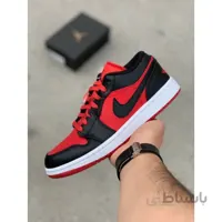 نایک ایرجردن وان مردانه قرمز/ مشکی air jordan1 low mens