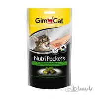 تشویقی گربه جیم کت طعم نعنای گربه‌ای مدل(GimCat Nutri Pockets with Catnip and Multi-Vitamin) با وزن 60 گرم
