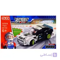 اسباب بازی ساختنی لگو ماشین مسابقه ای مدل Gudi speed racer کد ۱۰۷۰۱b